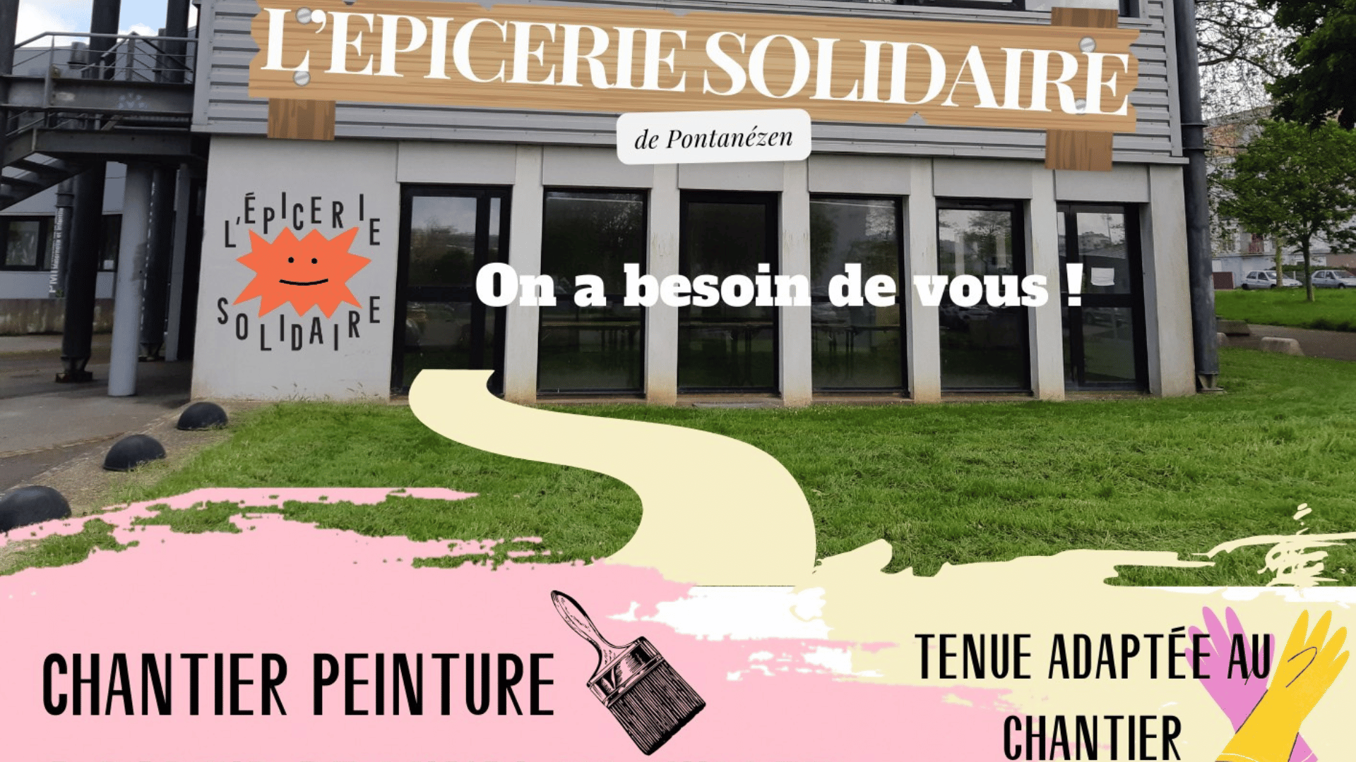 You are currently viewing Début du chantier peinture pour la future épicerie solidaire de Pontanézen